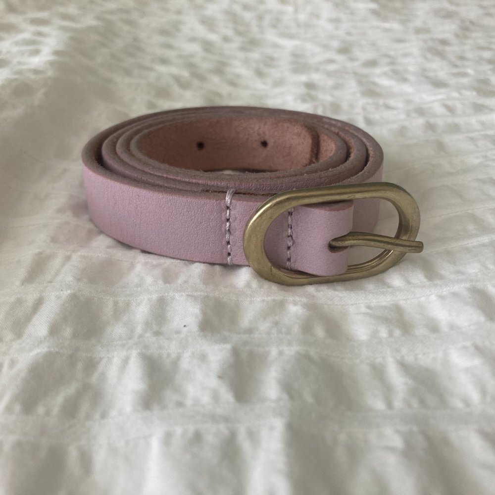J. Crew lavender leather belt